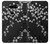 S2544 Japanese Kimono Style Black Flower Pattern Etui Coque Housse pour LG V30, LG V30 Plus, LG V30S ThinQ, LG V35, LG V35 ThinQ
