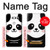 S2662 Panda mignon Dessin animé Etui Coque Housse pour LG V30, LG V30 Plus, LG V30S ThinQ, LG V35, LG V35 ThinQ