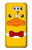 S2760 Yellow Duck Tuxedo Cartoon Etui Coque Housse pour LG V30, LG V30 Plus, LG V30S ThinQ, LG V35, LG V35 ThinQ
