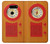 S2780 Vintage Orange Bakelite Radio Etui Coque Housse pour LG V30, LG V30 Plus, LG V30S ThinQ, LG V35, LG V35 ThinQ