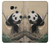 S2210 Panda Fluffy Art Painting Etui Coque Housse pour Samsung Galaxy A5 (2017)