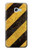 S2231 Yellow and Black Line Hazard Striped Etui Coque Housse pour Samsung Galaxy A5 (2017)