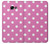 S2358 Pink Polka Dots Etui Coque Housse pour Samsung Galaxy A5 (2017)