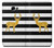 S2794 Black and White Striped Deer Gold Sparkles Etui Coque Housse pour Samsung Galaxy A5 (2017)