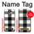 S2842 Noir et blanc Buffle motif de vérification Etui Coque Housse pour Samsung Galaxy A5 (2017)