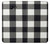 S2842 Black and White Buffalo Check Pattern Etui Coque Housse pour Samsung Galaxy A5 (2017)