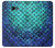 S3047 Green Mermaid Fish Scale Etui Coque Housse pour Samsung Galaxy A5 (2017)