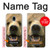 S0840 Grizzly Bear visage Etui Coque Housse pour Samsung Galaxy J3 (2018), J3 Star, J3 V 3rd Gen, J3 Orbit, J3 Achieve, Express Prime 3, Amp Prime 3