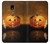 S1083 Pumpkin Spider Candles Halloween Etui Coque Housse pour Samsung Galaxy J3 (2018), J3 Star, J3 V 3rd Gen, J3 Orbit, J3 Achieve, Express Prime 3, Amp Prime 3