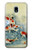 S1654 Koi Carp Fish Art Painting Etui Coque Housse pour Samsung Galaxy J3 (2018), J3 Star, J3 V 3rd Gen, J3 Orbit, J3 Achieve, Express Prime 3, Amp Prime 3