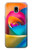 S1671 Rainbow Colorful Rose Etui Coque Housse pour Samsung Galaxy J3 (2018), J3 Star, J3 V 3rd Gen, J3 Orbit, J3 Achieve, Express Prime 3, Amp Prime 3
