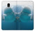 S1801 Beluga Whale Smile Whale Etui Coque Housse pour Samsung Galaxy J3 (2018), J3 Star, J3 V 3rd Gen, J3 Orbit, J3 Achieve, Express Prime 3, Amp Prime 3