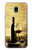 S2042 A Grape Vineyard Grapes Bottle Red Wine Etui Coque Housse pour Samsung Galaxy J3 (2018), J3 Star, J3 V 3rd Gen, J3 Orbit, J3 Achieve, Express Prime 3, Amp Prime 3