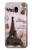 S2211 Paris Postcard Eiffel Tower Etui Coque Housse pour Samsung Galaxy J3 (2018), J3 Star, J3 V 3rd Gen, J3 Orbit, J3 Achieve, Express Prime 3, Amp Prime 3