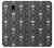 S2371 Skull Vintage Monochrome Pattern Etui Coque Housse pour Samsung Galaxy J3 (2018), J3 Star, J3 V 3rd Gen, J3 Orbit, J3 Achieve, Express Prime 3, Amp Prime 3