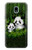 S2441 Panda Family Bamboo Forest Etui Coque Housse pour Samsung Galaxy J3 (2018), J3 Star, J3 V 3rd Gen, J3 Orbit, J3 Achieve, Express Prime 3, Amp Prime 3