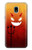S2454 Red Cute Little Devil Cartoon Etui Coque Housse pour Samsung Galaxy J3 (2018), J3 Star, J3 V 3rd Gen, J3 Orbit, J3 Achieve, Express Prime 3, Amp Prime 3
