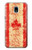 S2490 Canada Maple Leaf Flag Texture Etui Coque Housse pour Samsung Galaxy J3 (2018), J3 Star, J3 V 3rd Gen, J3 Orbit, J3 Achieve, Express Prime 3, Amp Prime 3