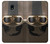 S2645 Vintage Brown Goggles Motorcycle Helmet Etui Coque Housse pour Samsung Galaxy J3 (2018), J3 Star, J3 V 3rd Gen, J3 Orbit, J3 Achieve, Express Prime 3, Amp Prime 3