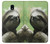 S2708 Smiling Sloth Etui Coque Housse pour Samsung Galaxy J3 (2018), J3 Star, J3 V 3rd Gen, J3 Orbit, J3 Achieve, Express Prime 3, Amp Prime 3
