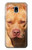 S2903 American Pitbull Dog Etui Coque Housse pour Samsung Galaxy J3 (2018), J3 Star, J3 V 3rd Gen, J3 Orbit, J3 Achieve, Express Prime 3, Amp Prime 3