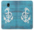 S3053 Marine Anchor Blue Etui Coque Housse pour Samsung Galaxy J3 (2018), J3 Star, J3 V 3rd Gen, J3 Orbit, J3 Achieve, Express Prime 3, Amp Prime 3