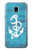 S3053 Marine Anchor Blue Etui Coque Housse pour Samsung Galaxy J3 (2018), J3 Star, J3 V 3rd Gen, J3 Orbit, J3 Achieve, Express Prime 3, Amp Prime 3