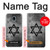 S3107 Judaïsme étoile de David Symbole Etui Coque Housse pour Samsung Galaxy J3 (2018), J3 Star, J3 V 3rd Gen, J3 Orbit, J3 Achieve, Express Prime 3, Amp Prime 3