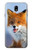 S0417 Fox Etui Coque Housse pour Samsung Galaxy J7 (2018), J7 Aero, J7 Top, J7 Aura, J7 Crown, J7 Refine, J7 Eon, J7 V 2nd Gen, J7 Star