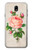S3079 Vintage Pink Rose Etui Coque Housse pour Samsung Galaxy J7 (2018), J7 Aero, J7 Top, J7 Aura, J7 Crown, J7 Refine, J7 Eon, J7 V 2nd Gen, J7 Star