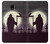 S3262 Grim Reaper Night Moon Cemetery Etui Coque Housse pour Samsung Galaxy J7 (2018), J7 Aero, J7 Top, J7 Aura, J7 Crown, J7 Refine, J7 Eon, J7 V 2nd Gen, J7 Star