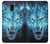 S0752 Blue Fire Grim Wolf Etui Coque Housse pour Samsung Galaxy J6 (2018)