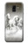 S0933 White Horses Etui Coque Housse pour Samsung Galaxy J6 (2018)