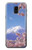 S1060 Mount Fuji Sakura Cherry Blossom Etui Coque Housse pour Samsung Galaxy J6 (2018)