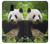 S1073 Panda Enjoy Eating Etui Coque Housse pour Samsung Galaxy J6 (2018)