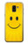 S1146 Yellow Sun Smile Etui Coque Housse pour Samsung Galaxy J6 (2018)