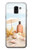 S1425 Seashells on The Beach Etui Coque Housse pour Samsung Galaxy J6 (2018)