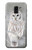 S1566 Snowy Owl White Owl Etui Coque Housse pour Samsung Galaxy J6 (2018)