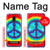 S1870 Tie Dye Paix Etui Coque Housse pour Samsung Galaxy J6 (2018)