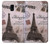 S2211 Paris Postcard Eiffel Tower Etui Coque Housse pour Samsung Galaxy J6 (2018)