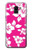 S2246 Hawaiian Hibiscus Pink Pattern Etui Coque Housse pour Samsung Galaxy J6 (2018)