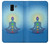 S2295 Bhuddha Aura Chakra Balancing Healing Etui Coque Housse pour Samsung Galaxy J6 (2018)