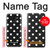 S2299 Noir Pois Etui Coque Housse pour Samsung Galaxy J6 (2018)