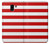 S2364 Red and White Striped Etui Coque Housse pour Samsung Galaxy J6 (2018)