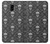 S2371 Skull Vintage Monochrome Pattern Etui Coque Housse pour Samsung Galaxy J6 (2018)