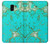 S2377 Turquoise Gemstone Texture Graphic Printed Etui Coque Housse pour Samsung Galaxy J6 (2018)