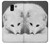S2569 White Arctic Fox Etui Coque Housse pour Samsung Galaxy J6 (2018)