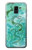 S2653 Dragon Green Turquoise Stone Graphic Etui Coque Housse pour Samsung Galaxy J6 (2018)