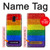 S2683 Arc en ciel Fierté LGBT Drapeau Etui Coque Housse pour Samsung Galaxy J6 (2018)