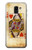 S2833 Poker Card Queen Hearts Etui Coque Housse pour Samsung Galaxy J6 (2018)
